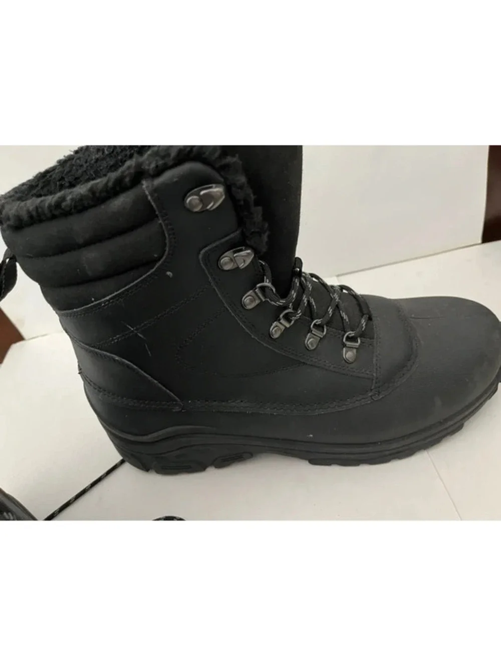 Thermolite Black Waterproof Weatherproof Hiking Work Boots Mens Size 11 Eco Made